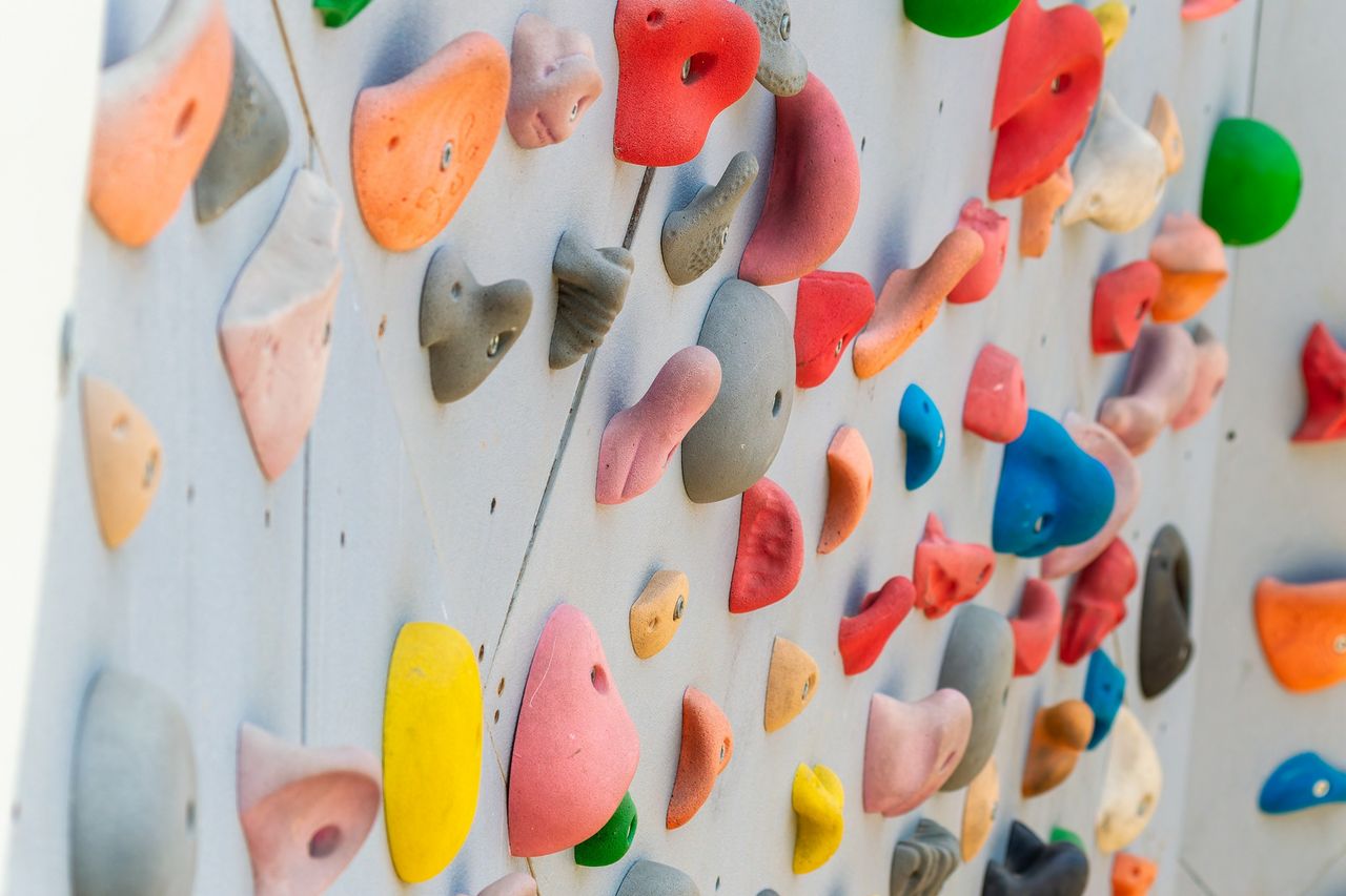 bunte Kletterwand bunte Kletterwand