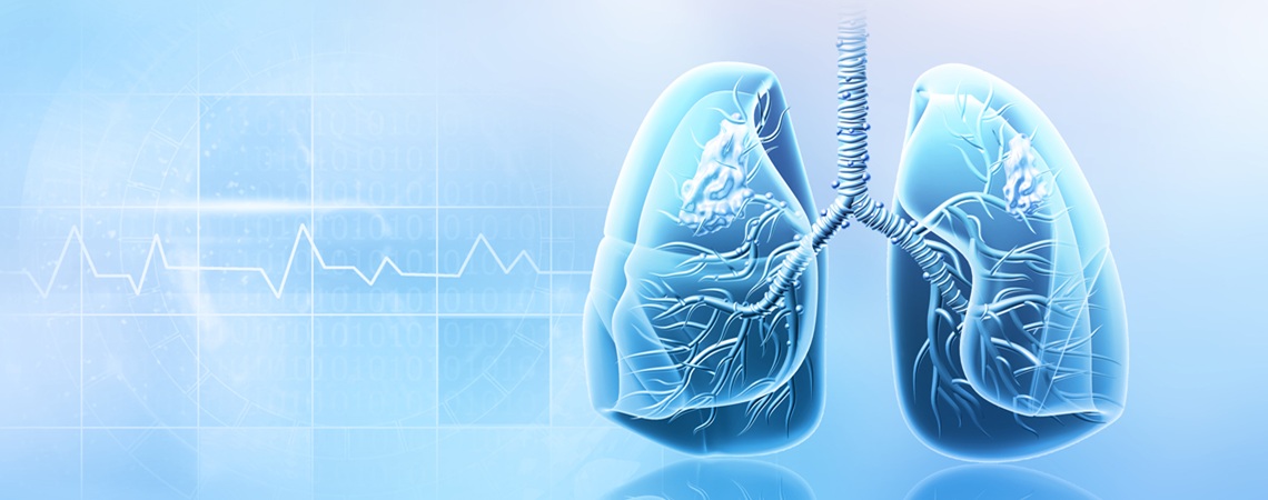 stilisiertes Bild beider Lungenflügel
