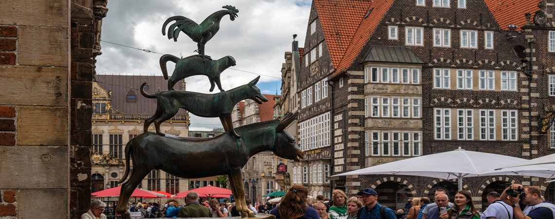 Statue der Bremer Stadtmusikanten